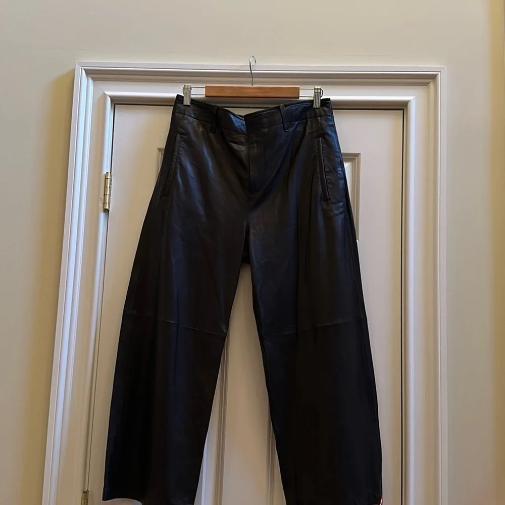 Rag & Bone Dylan Cropped Leather Pant Sz10